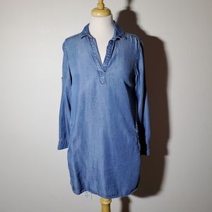 Anthropolgie Cloth & Stone Chambray Denim Dress